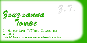 zsuzsanna tompe business card